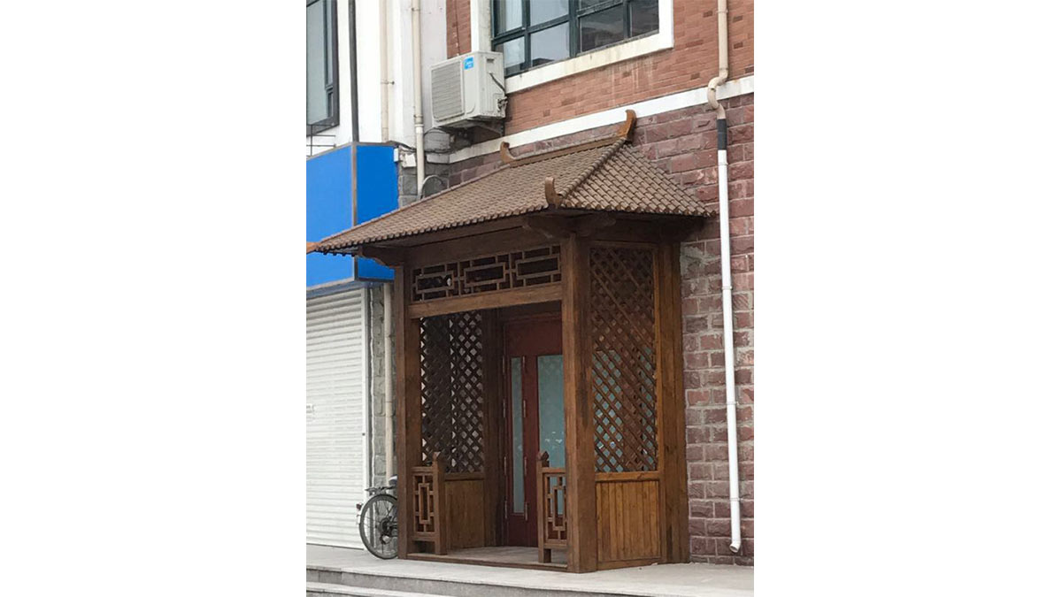 防腐木-小院門(mén)頭